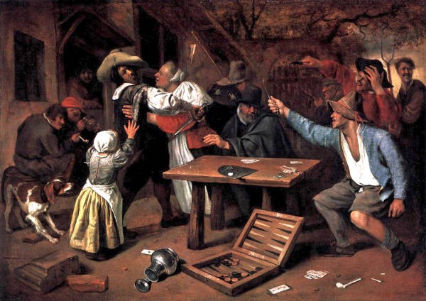 Jan Steen - Argument Over a Card Game